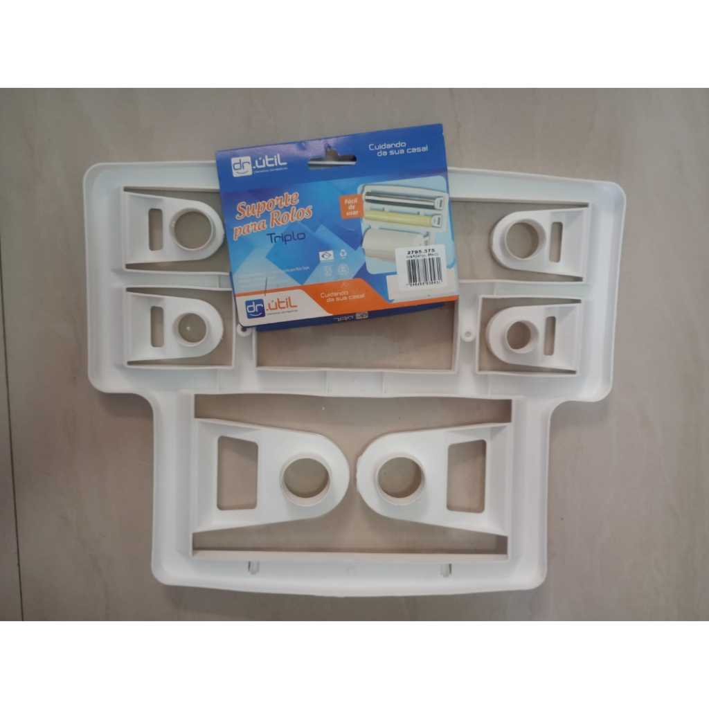 Suporte Rolos de cozinha Plástico Filme, Papel Alumínio, Papel Manteiga DESAPEGO