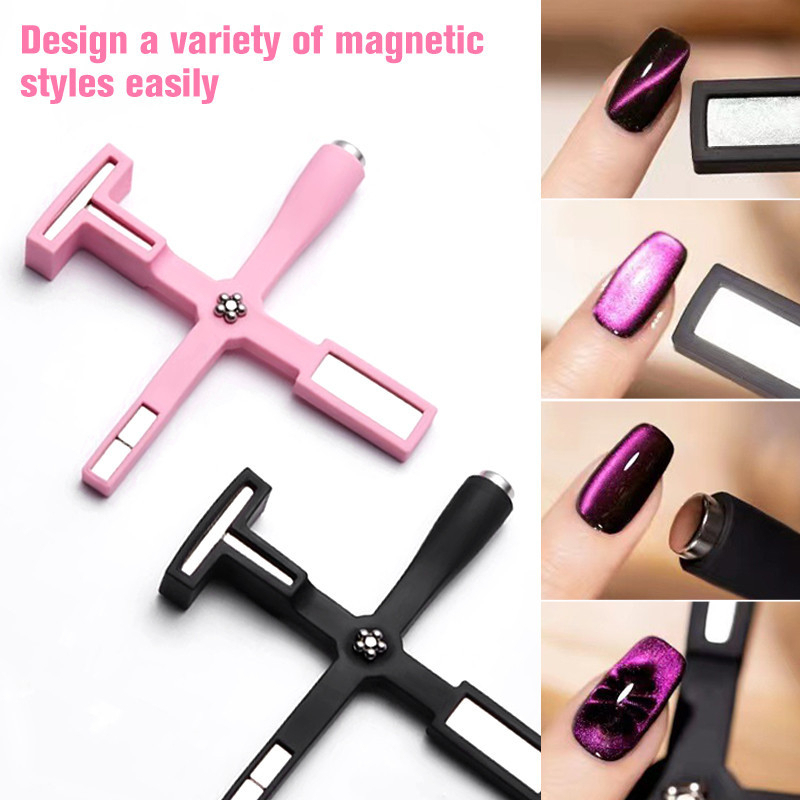 IMÃ 5 Em 1 Ferramentas De Ímã De Olho De Gato Esmalte Magnético De Cabeça Dupla Simples Desenhos 3D Para Unhas Gel — imagem 2 de 2