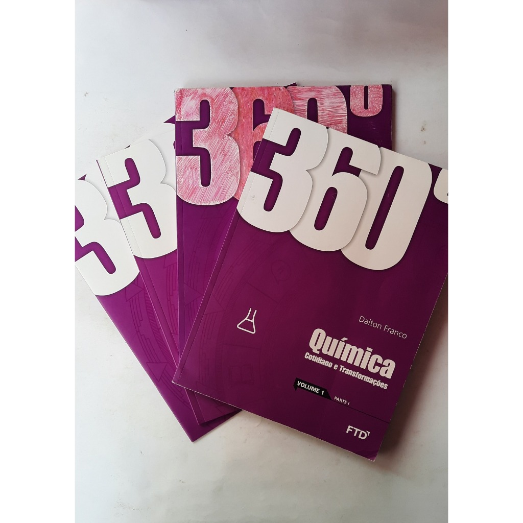 Livro: Química Volume 1 - Coleção 360° - Com Caixa, 4 Livros