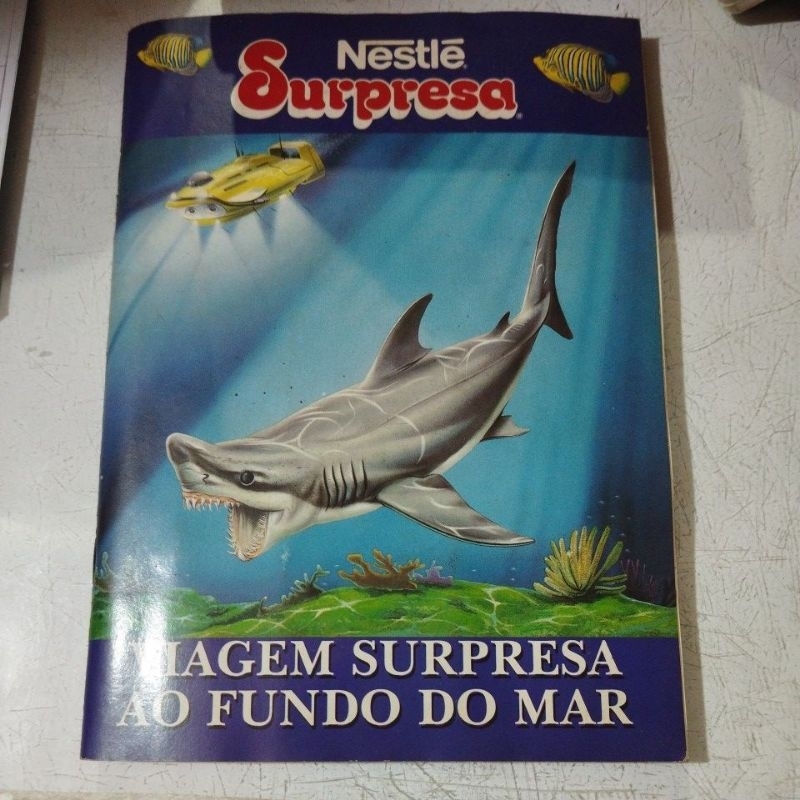 Álbum de Figurinhas Surpresa - Viagem ao Fundo do Mar (faltando 7 cards)