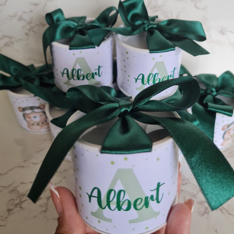 Kit Tubolatas Personalizadas MATERNIDADE AVIADOR | Lembrancinha Casamento | Aniversário | Chá de Bebê | 5x6 - Diversos
