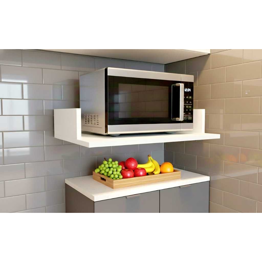 Suporte de Micro-ondas Super Resistente Em MDF Excelente Acabamento Cantoneiras de Aço Dobrado Com Capa