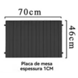 Mesa dobrável para carrinho de camping ao ar livre, tampa de mesa dobrável, carrinho para barraca, carrinho de campo, me