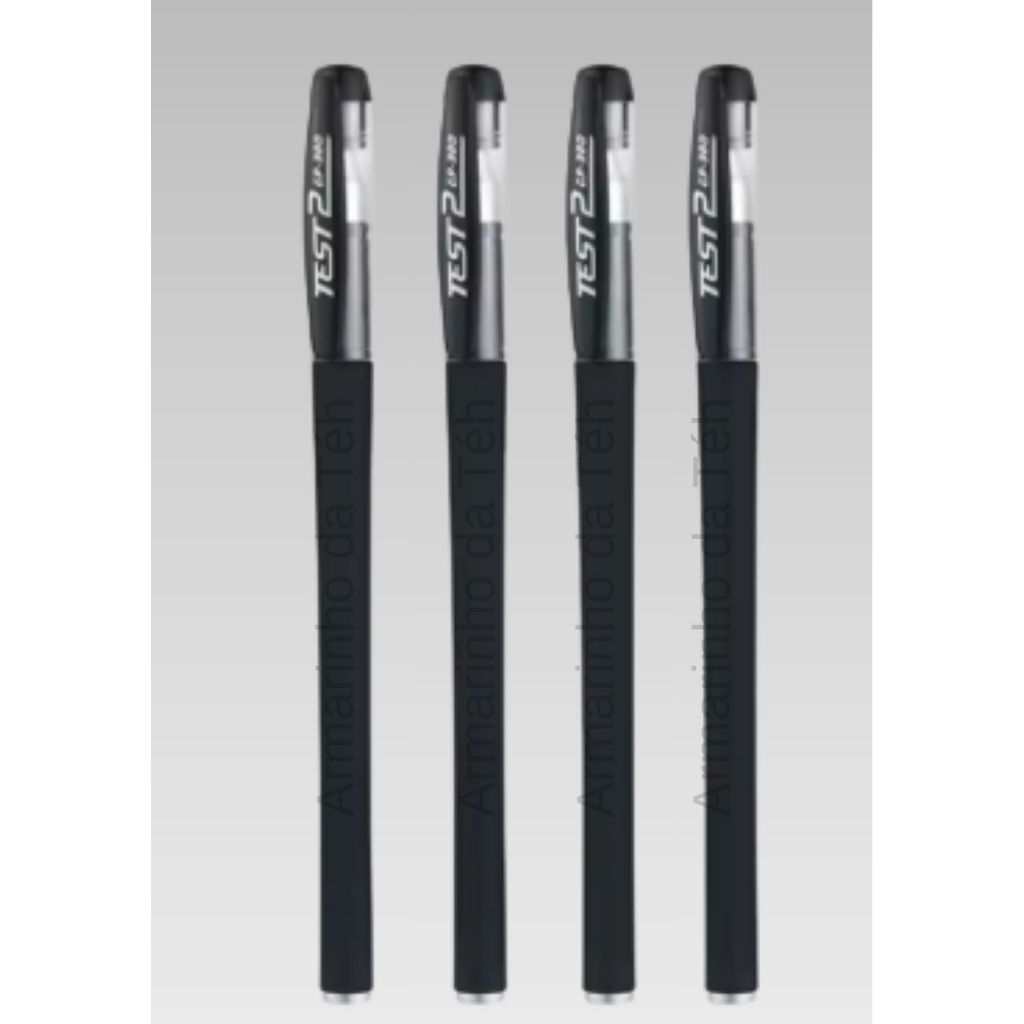 CANETA De GEL Ultra Fina Ponta 0.38mm Preta em Oferta na Shopee