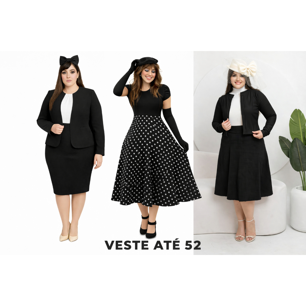 CONJUNTO SOCIAL FEMININO KIT 2 PEÇAS BLUSA TOP CROPPED E SAIA LONGA DE BOLINHAS ROUPAS SOCIAIS MODA EVANGÉLICA PLUS SIZE