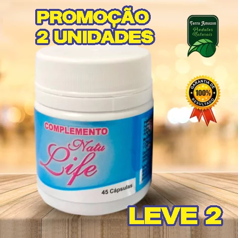 Combo 2 Potes  - Suplemento Natural Natu Life - 45 Cápsulas | Produto Natural Terra Amazon