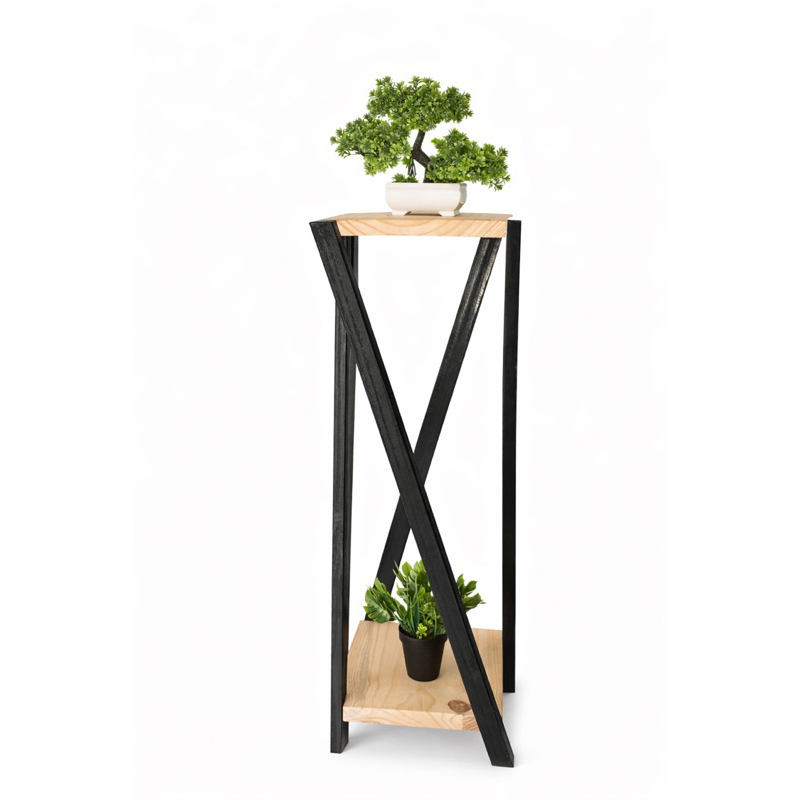 🌿 Floreira de Chão | Suporte para Plantas em Madeira | Moder