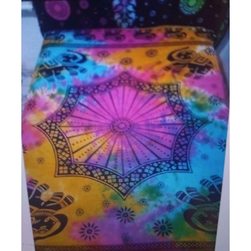 colcha casal indiana Quem manta para sofá canga painel decorativo em Oferta na Shopee