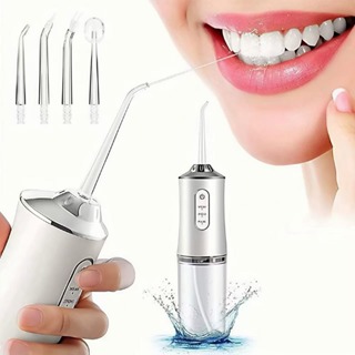 Irrigador Dental Oral Recarregavél 220ml Original BRASWEI Higiene Limpeza Bucal Portátil Limpador de Dente em Oferta na Shopee