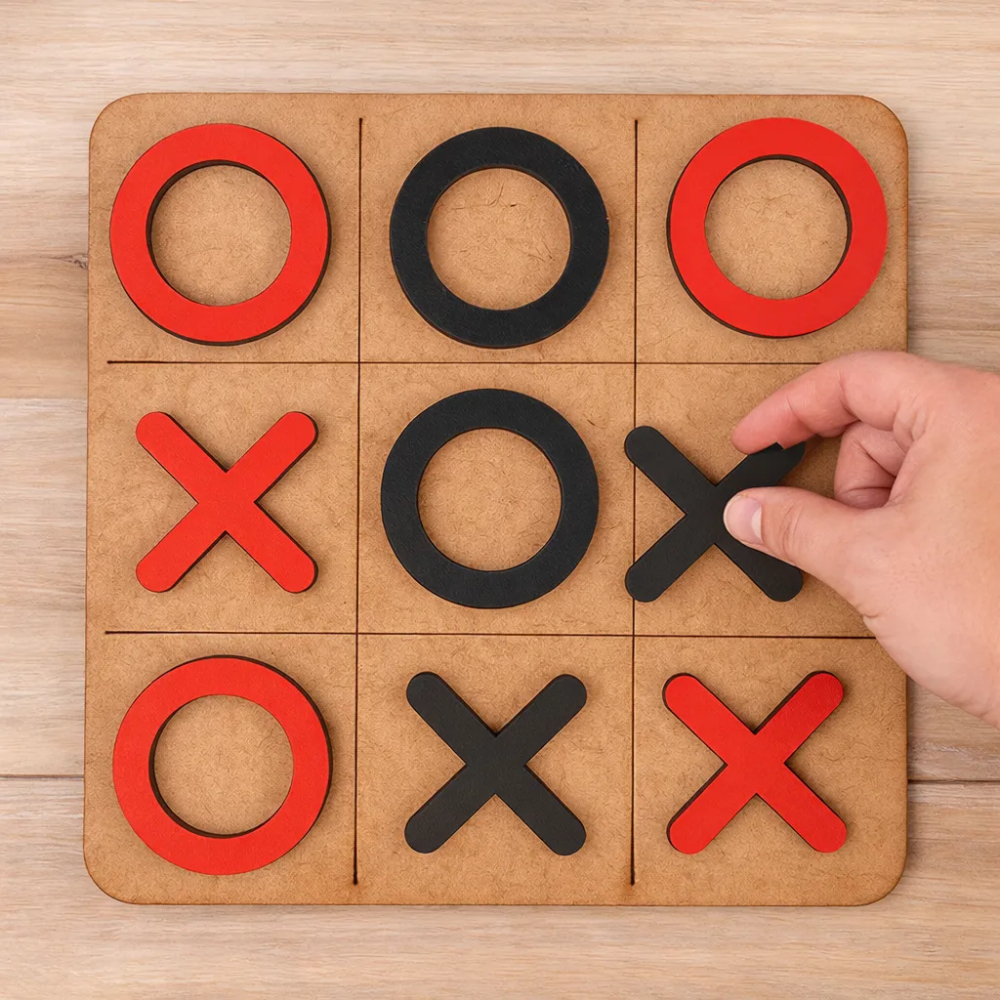 15 Jogo Da Velha Com Tabuleiro (Brinquedo/Presente/Lembrancinha) Em MDF Jogos Tabuleiro em Oferta na Shopee