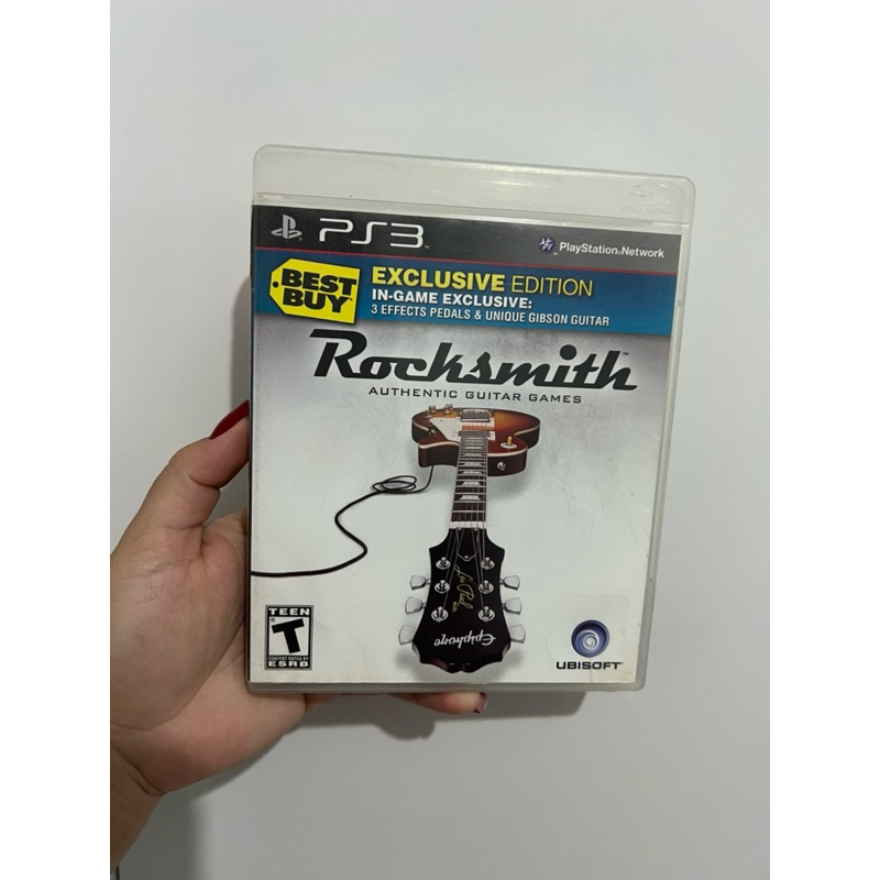 Jogo ps3 Rocksmith authentic guitar games - jogo original