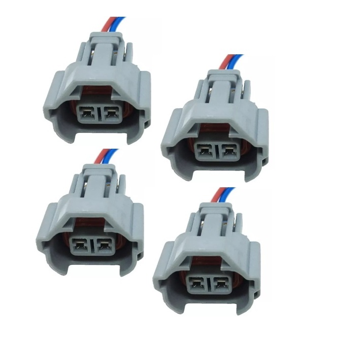 4X Plug Conector Chicote Bico Injetor Denso Metal Toyota Corolla Hilux