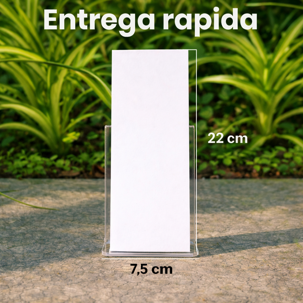 Papeleta 8 cm x 20 (verso Kraft) | 50 unidades ideal para expor seus kits faixa RN.