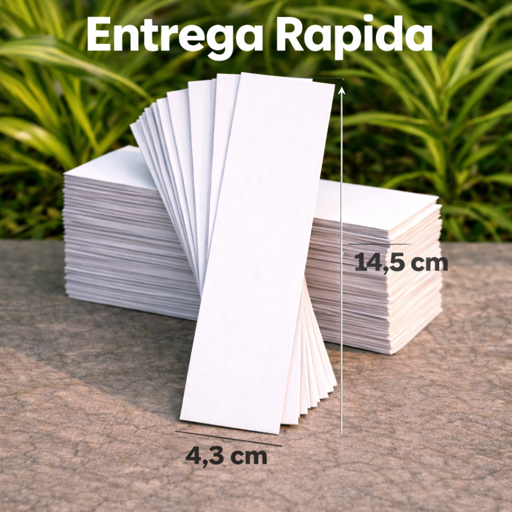 Papeleta para Faixa Unitária - medindo  4,0 x 14,5 | 100 UNIDADES