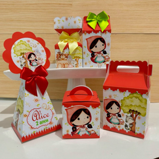 Kit Personalizados Chapeuzinho Vermelho \ Festa \ Lembrancinha\ Aniversário \ Pegue e Monte \ Mimo em Oferta na Shopee