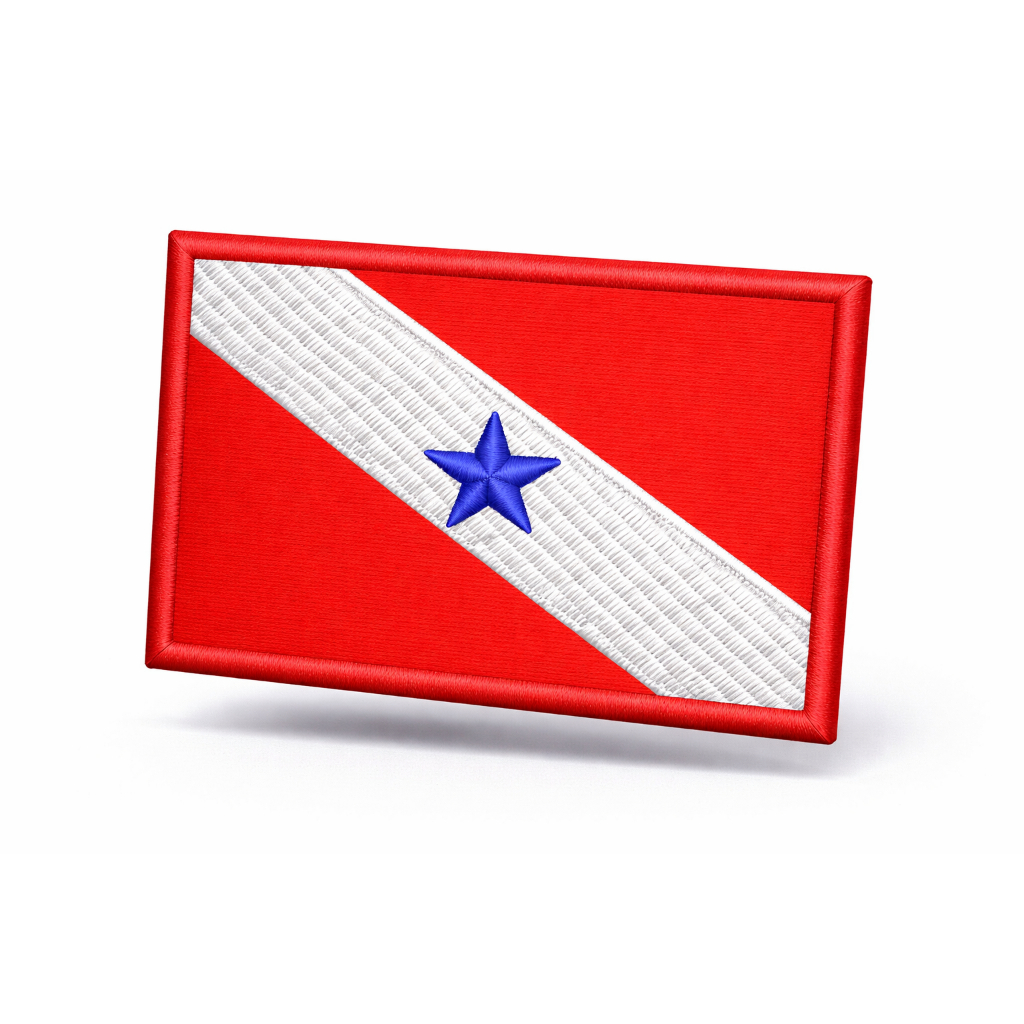 Patch Bordado Termocolante ou Fecho de Contato -  Bandeira Pará em Oferta na Shopee