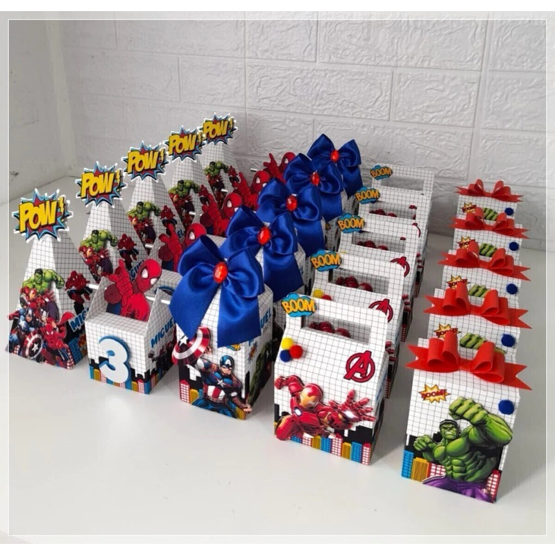Kit Personalizado Vingadores Lembrancinhas(PEGUE E MONTE) Festa de  Aniversário Infantil