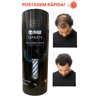 Fibra Capilar Lafaiete Barber 15g - Cobre Calvície Falhas no Cabelo Calvo Careca Promoção em Oferta na Shopee