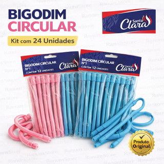 Bigodim Bigodinho Circular Santa Clara Original – Kit 24 Unidades