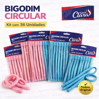 Bigodim Bigodinho Circular Santa Clara Original – Kit 36 Unidades
