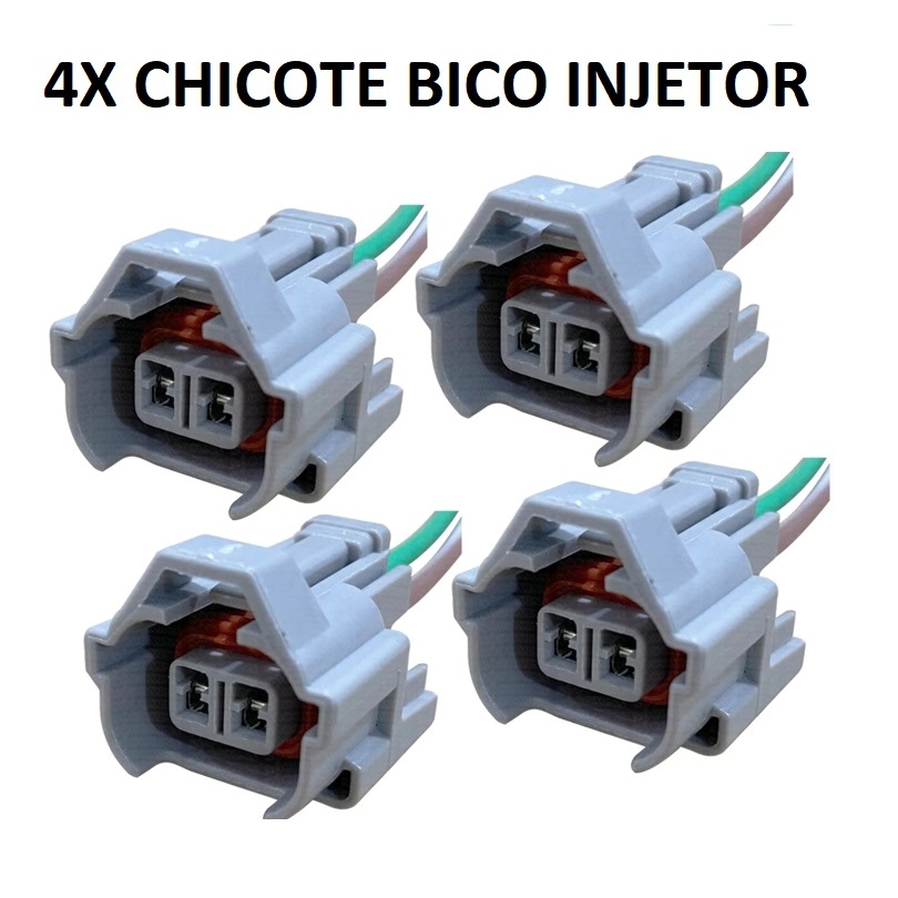 4X Chicote Plug Conector Reparo Bico Injetor Pajero Tr4 Suzuki Vitara