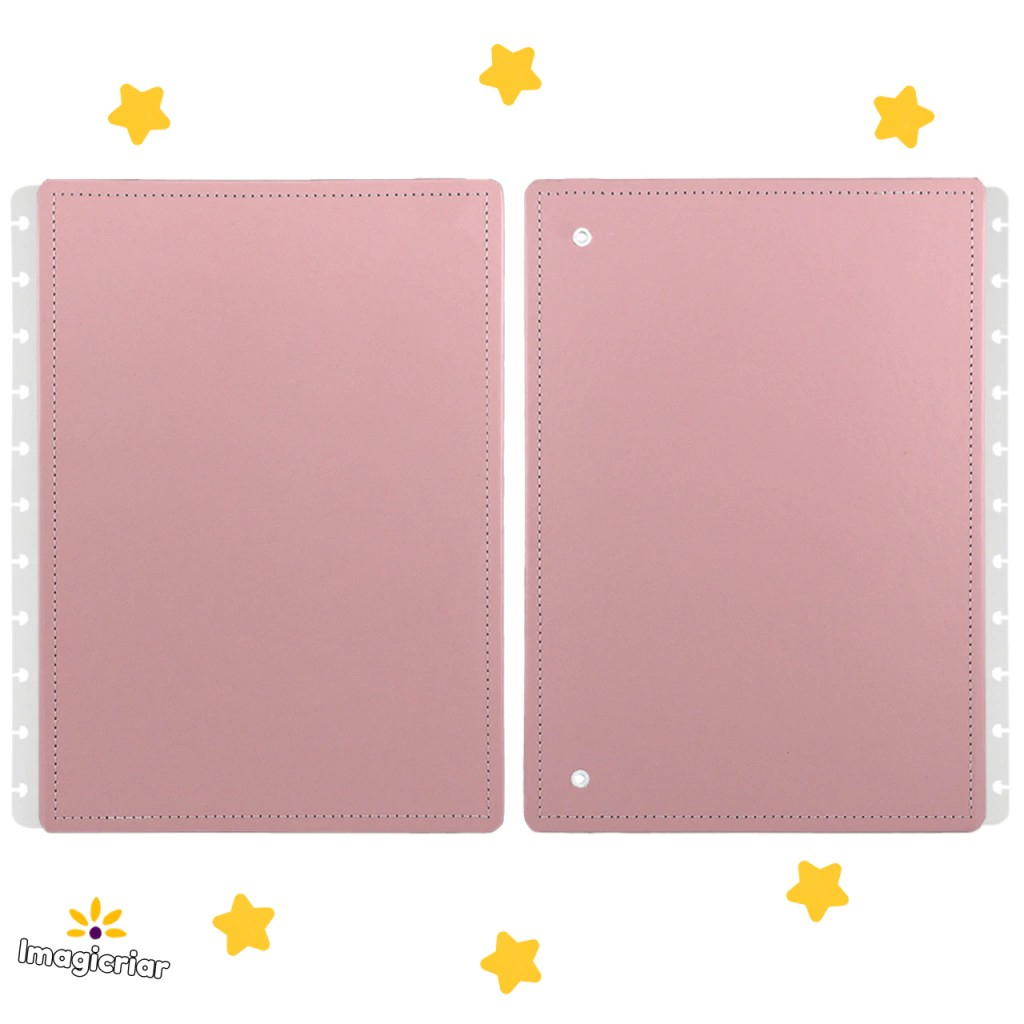 Capa e Contracapa Rosê Pastel para Caderno Inteligente | Tamanho Inteligine, A5, Médio ou Grande | Rosa em Oferta na Shopee