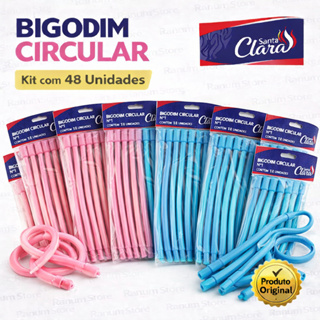 Bigodim Bigodinho de Cabelo Circular Santa Clara – Kit 48 Unidades em Oferta na Shopee