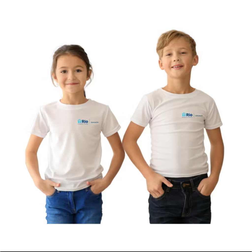 Kit 2 Camisas Camisetas Escola Municipal Rio de Janeiro em Oferta na Shopee