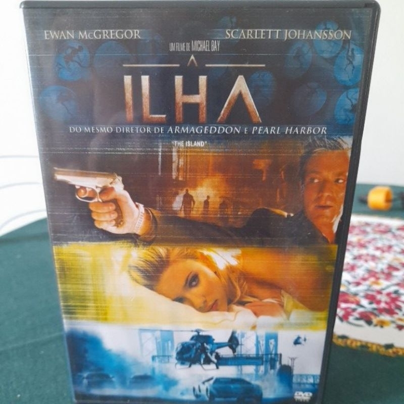 DVD A Ilha - filme dublado em português com os atores Ewan McGregor e Scarlett Johanson