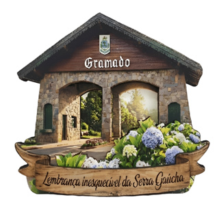Imã De Geladeira Gramado - Pórtico Via Nova Petrópolis em Oferta na Shopee