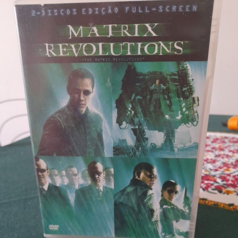 DVD Matrix Revolutions - 2 discos - filme dublado em português com o ator Keanu Reeves
