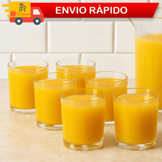 6 Copos Vidro Ideal para Água, Suco, Refrigerante Chopp Drinks Vidro Transparente Casa Cozinha 360ml em Oferta na Shopee