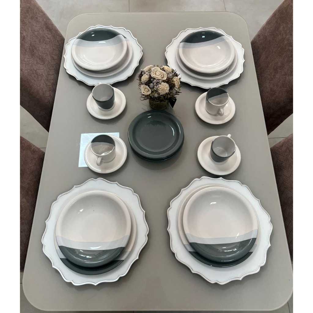 Aparelho de Jantar 20 Peças Ceramica Promocao Mais Vendidos