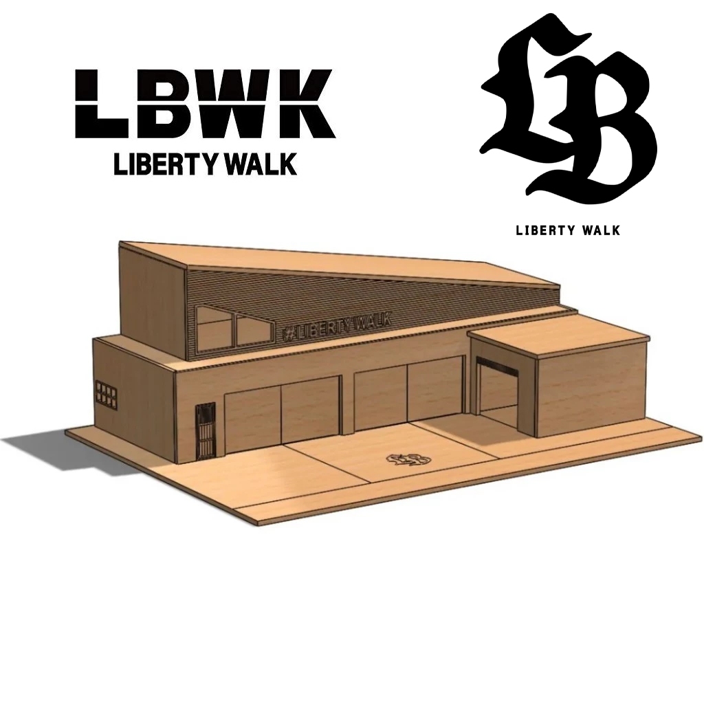 Diorama Liberty Walk Miami Showroom - Expositor Miniaturas Hot Wheels Kit MDF em Oferta na Shopee