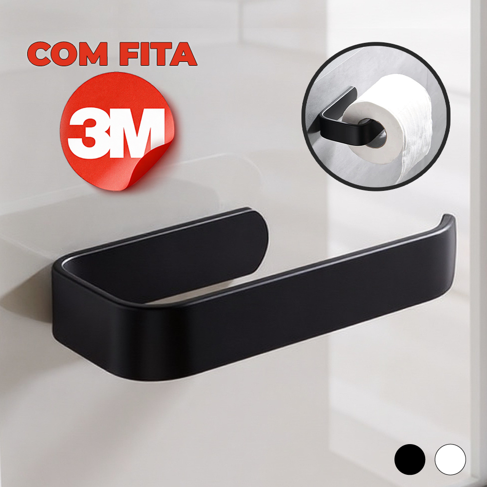 Suporte De Rolo De Papel Higiênico Acessórios Banheiro 3M Cola