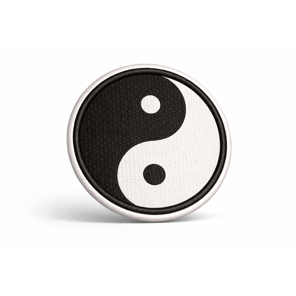 Patch Bordado Termocolante-  Yin-Yang em Oferta na Shopee