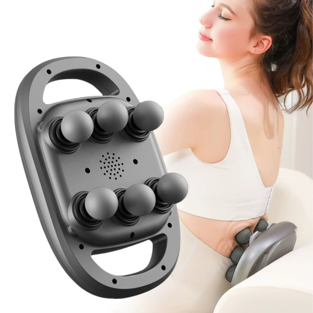 Pistola Massageador Com 6 Cabeças Liberação Muscular 6 Ponte Corporal Relaxante