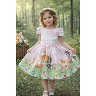 Vestido temático Bosque encantado em Oferta na Shopee