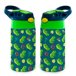 Garrafa Térmica Infantil Crocodilo – Estampa Tropical Divertida em Oferta na Shopee