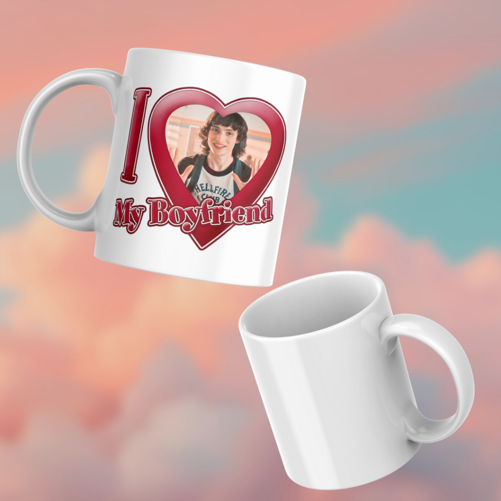 Caneca I Love My Boyfriend Finn Wolfhard Stranger Things Mike Wheeler