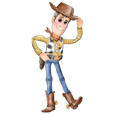 Display de Chão Mdf Decoração - Festa - Toy Story Aquarela Woody Buzz Jessie - Novo (1 Peça - Vários Tamanhos)