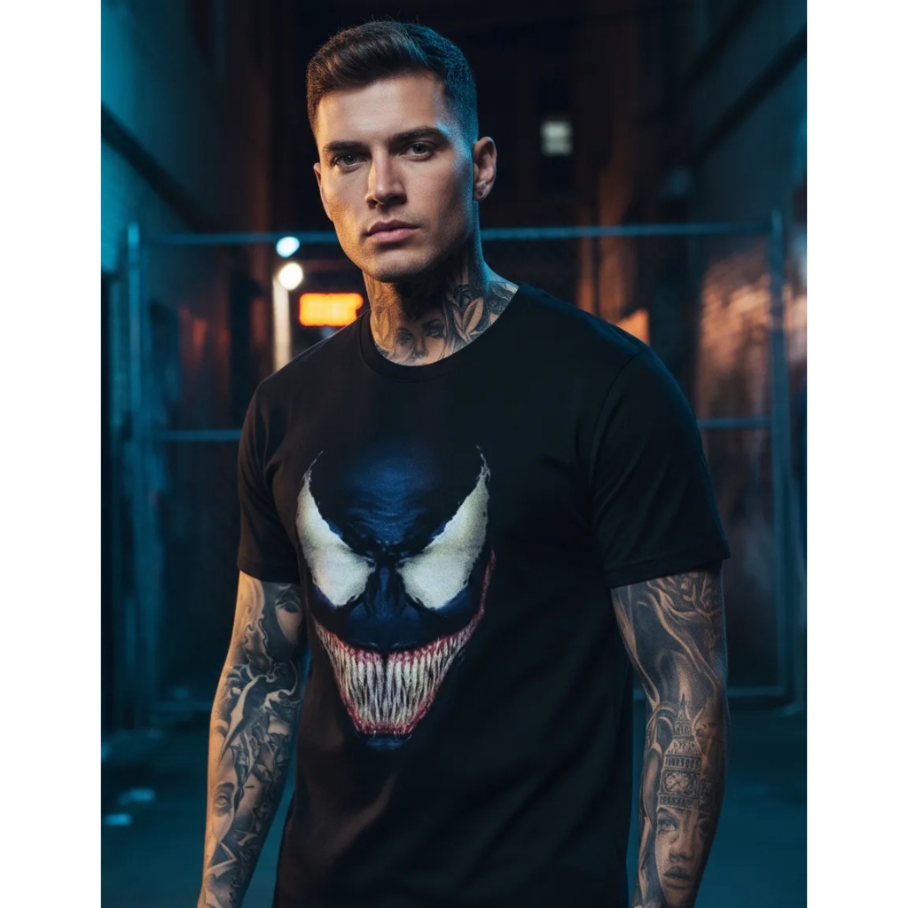 Camiseta Venom Marvel Homem aranha camisa heróis