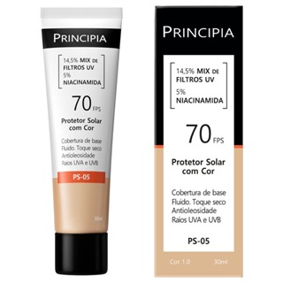 Principia Protetor Solar PS-05 Cor 1.0 c/ 14,5% Mix de Filtros UV + 5% Niacinamida FPS 70 - 30ml em Oferta na Shopee