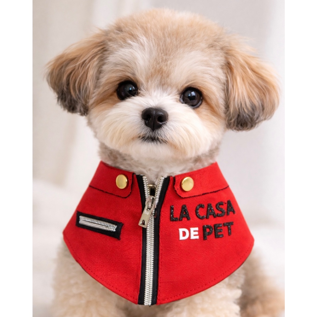 Bandana lá  Casa de papel para cachorros gato pet carnaval fantasia