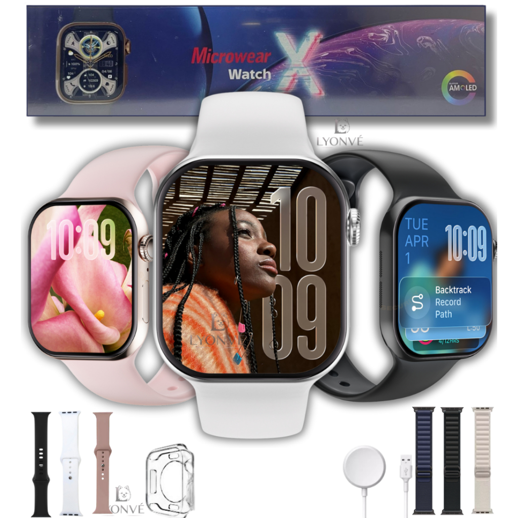 Smartwatch Watch X Relogio Serie 10 45mm Amoled  Nfc Chat GPT 2025 Microwear Original