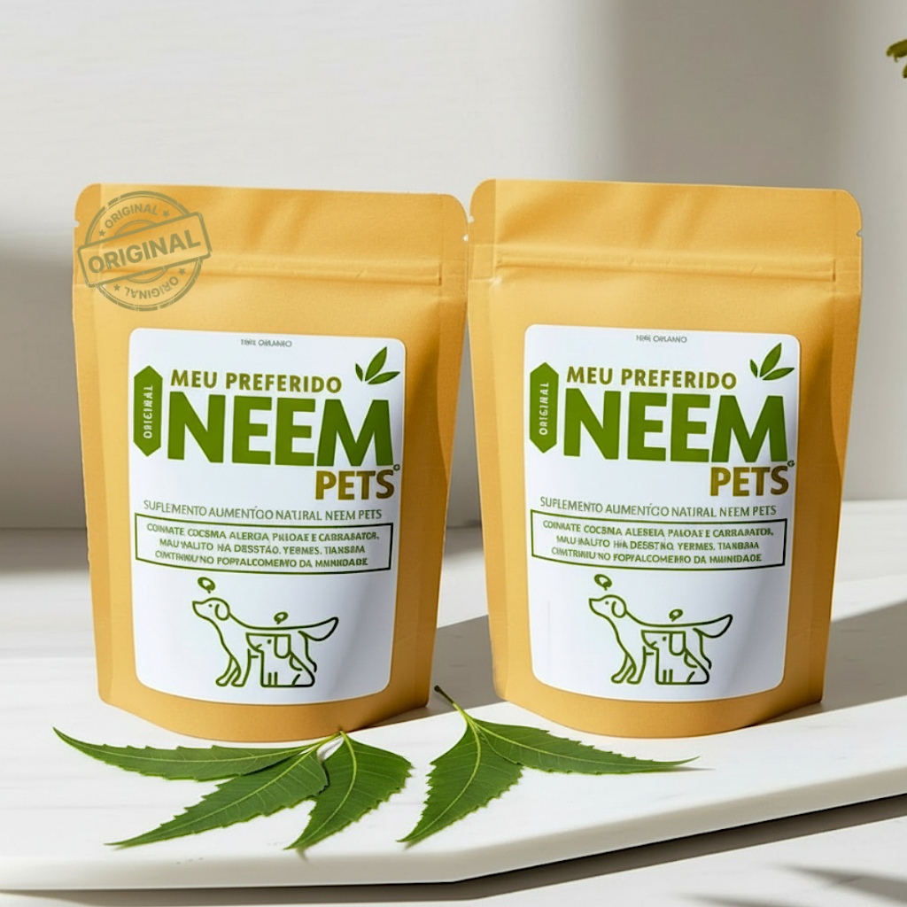 Kit 2 Neem Pets Meu Preferido 100% Natural Suplemento