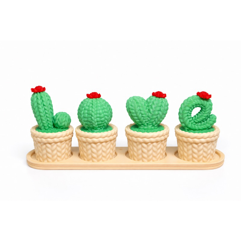 Kit Cactos Decorativo LOVE, Porta objetos – em Impressão 3D