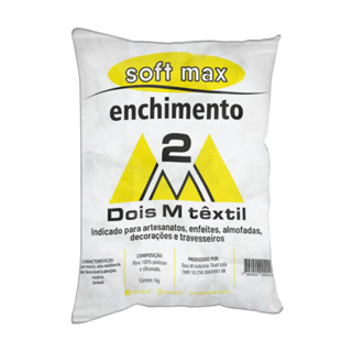 Fibra Enchimento Siliconada Macio ideal Almofadas Travesseiros Bonecas Resistente Softmax 1kgPremium em Oferta na Shopee