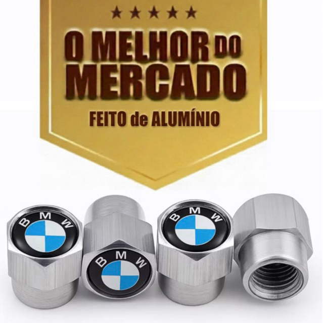 Tampa Tampinha de Válvula de Pneu compatível com BMW carro ou Moto em Metal