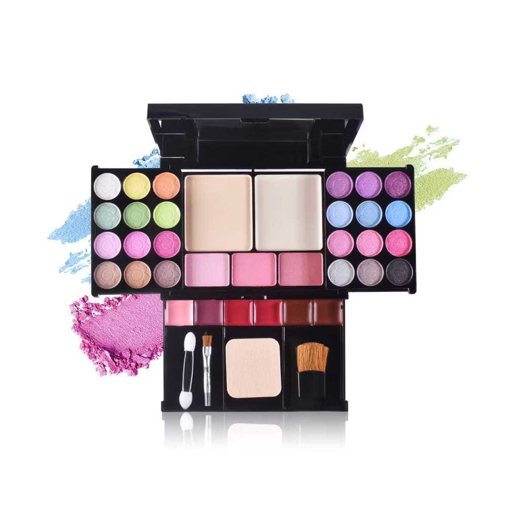 Kit Profissional de Maquiagem All-in-One para Adolescentes, Conjunto de Paleta de Maquiagem Inclui 24 Tons de Sombra